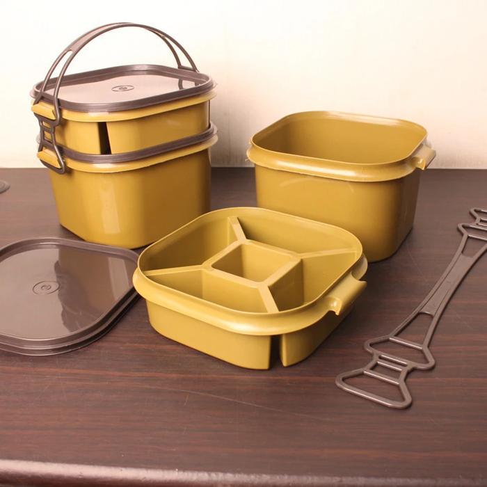 Rantang Idaman Segi Susun 2 Rantang Plastik Susun Hajatan Serbaguna - Susun 3