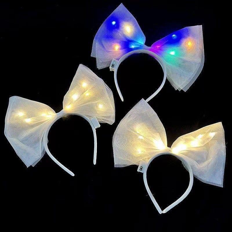 GY Bando Led Pita / Bando Lampu Warna Warni / Bando Lucu Pita Anak Dewasa / Bando Pita Led Natal Pes