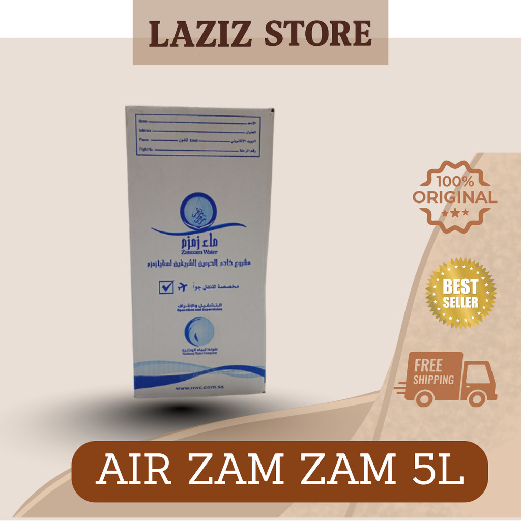 ORIGINAL AIR ZAMZAM KEMASAN GALON 5 LITER / AIR ZAMZAM ASLI 100%