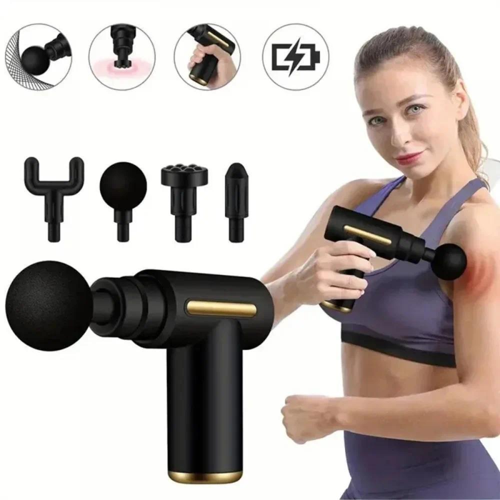 Fascia Gun Muscle Relaxation Massager Electric Vibration Massage Gun Professional Grade Neck Membran