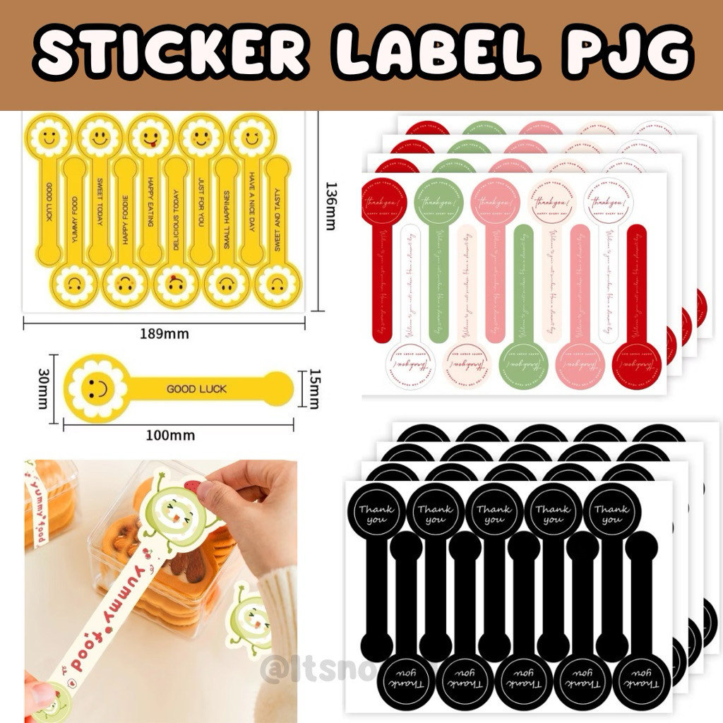 100pcs Sticker Label Panjang Murah | Sticker Label Aesthetic