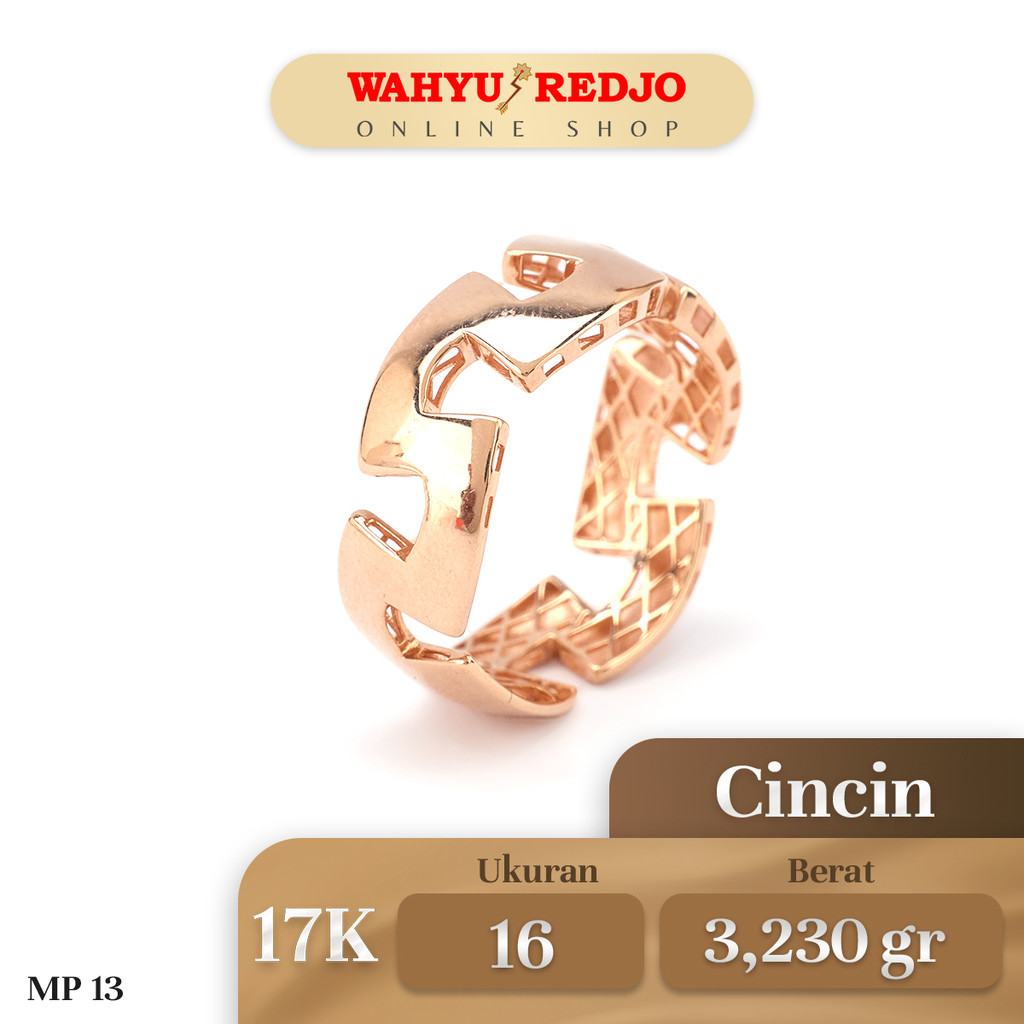 Cincin Emas Kadar 17K Wahyu Redjo CC-17K-29179387-PMR