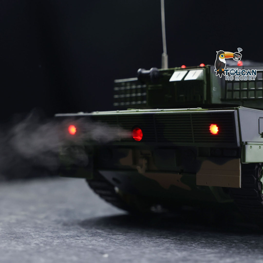 New HengLong RC Tank 1/24 3809 2.4GHz Leopard2A5 Remote Control BB Infrared Battle Tank Model Spray 