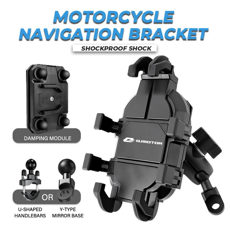 Universal Phone Holder High-Quality Shock Absorption Motos Mount For QJMOTOR 250SRK SVT650 SRT700 SR