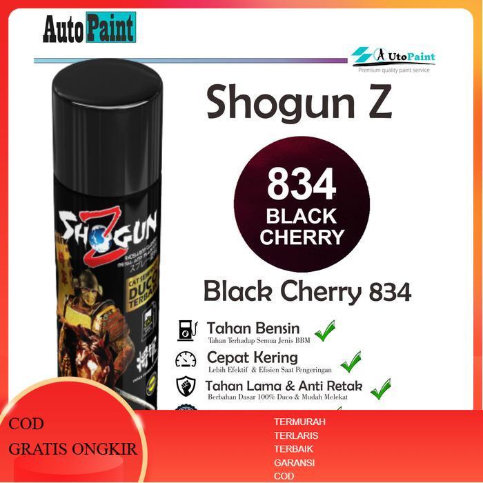 Cat Semprot Xiralic Shogun Z Black Cherry 834 - Cat Motor Dark Series Merah Xiralic