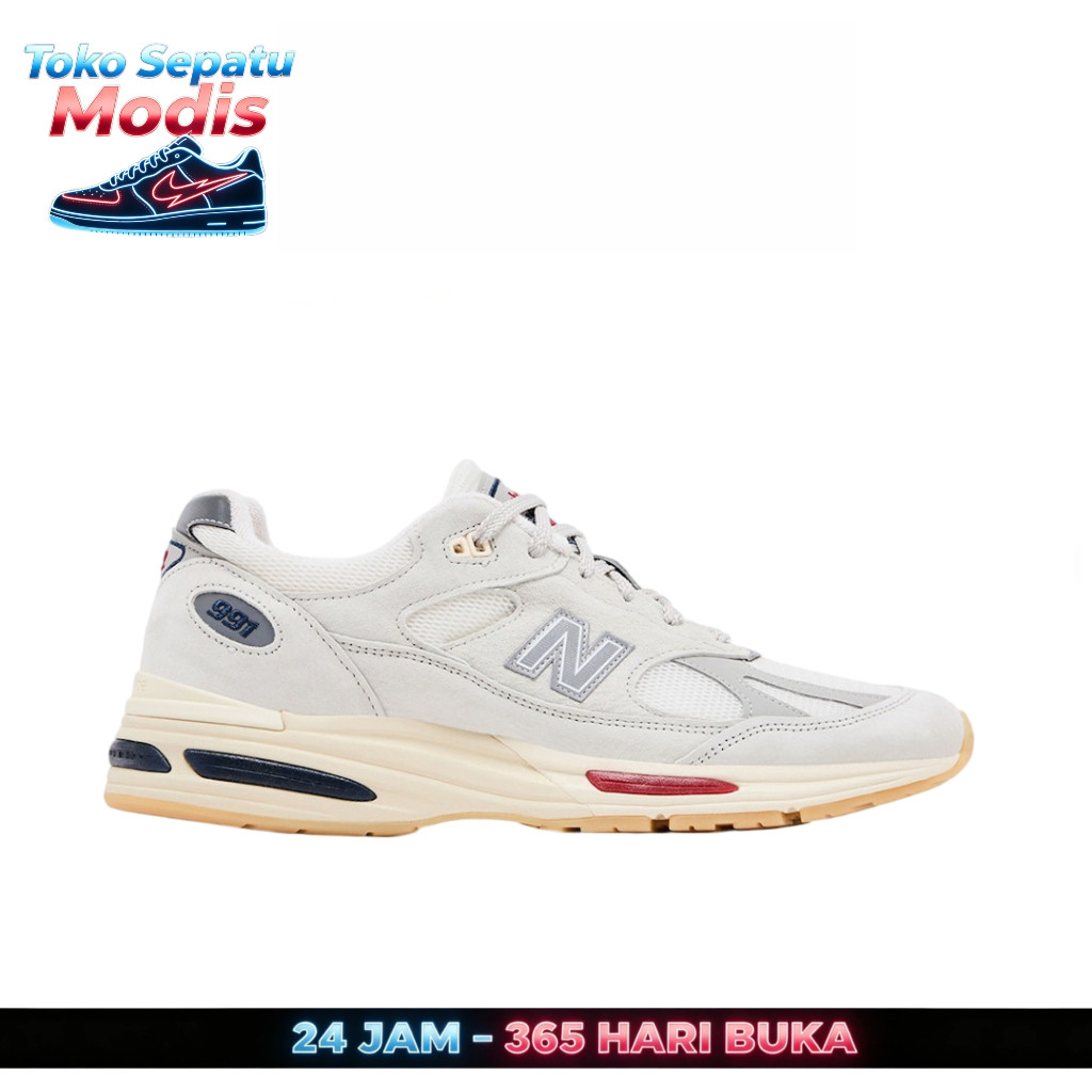 New Balance Shot NB 991V2 Vintage buatan Inggris Sneakers autentik