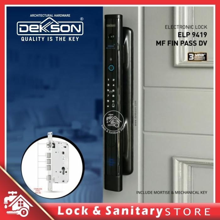 Kunci Elektronik Dekkson ELP 9419 FIN PASS DV Smart Digital Lock
