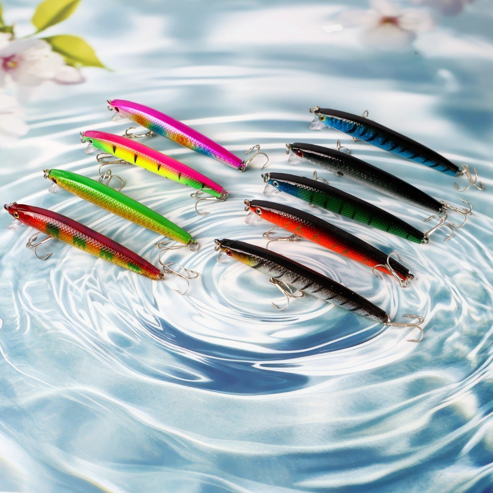 Lure Umpan 100mm 8g Sinking Umpan Pancing 10 Warna Bass Ikan Mas Hitam Aksesori Memancing Fishing Ba