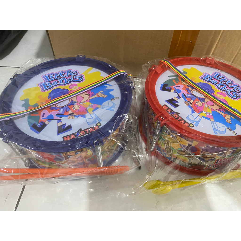 Mainan Murah Medan - Mainan Gendang Drum Anak 20cm Mainan Band Musik Mainan Drum Murah