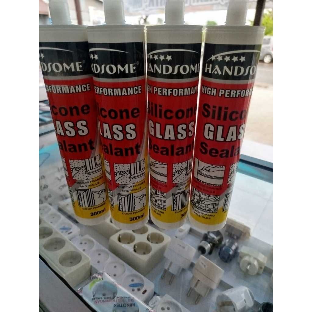 Lem Silicone/Lem Silikon/Lem Kaca/Silicone Sealant Clear HANDSOME - ABH