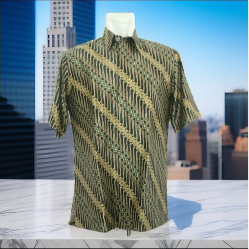 Kemeja Pria Jas Semi Sutra Batik Hasto Joyo