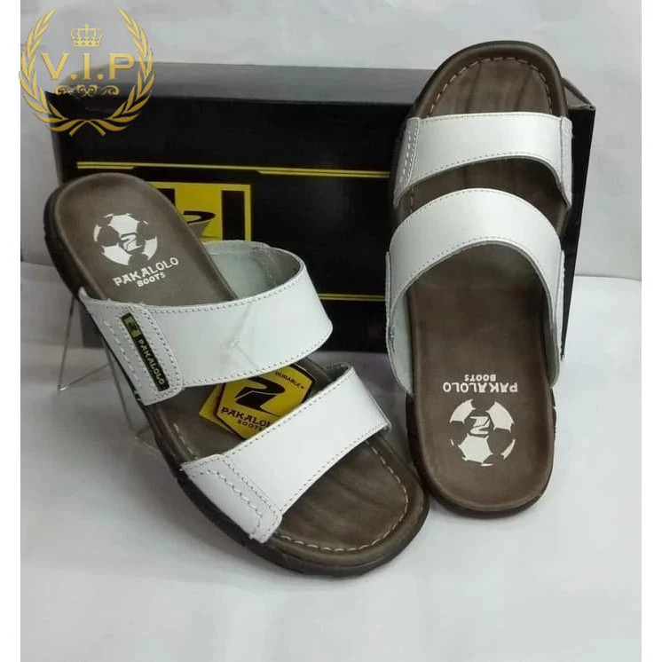Promo Terlaris Sandal Kulit Pakalolo Sandal Slide Asli Kulit Pria Sandal Casual Pria Pakalolo Slop
