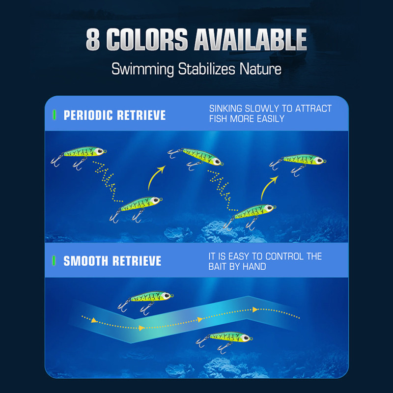 Kingdom Fishing Lures Mini Pencil Hard Baits Slow Sinking 40mm 4g Artificial Baits High Quality Wobb