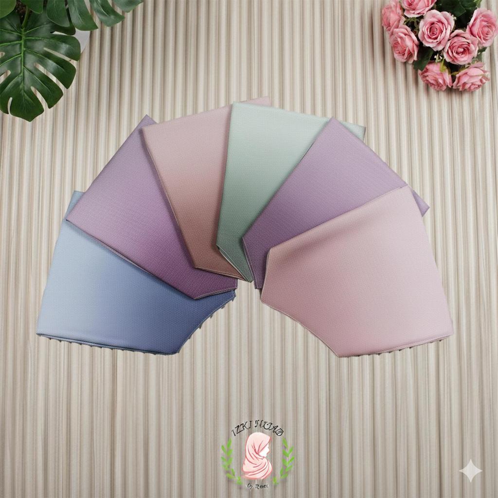 Izkihijab - Kerudung Segiempat Voal Paris Gradasi