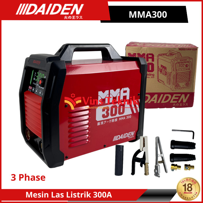 DAIDEN MMA300 Mesin Las Listrik Travo Las Inverter 300A MMA 300 3Phase