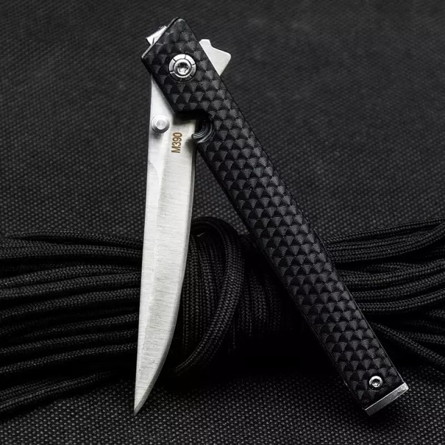 Folding knife M390 pisau lipat ramping EDC outdoor knife
