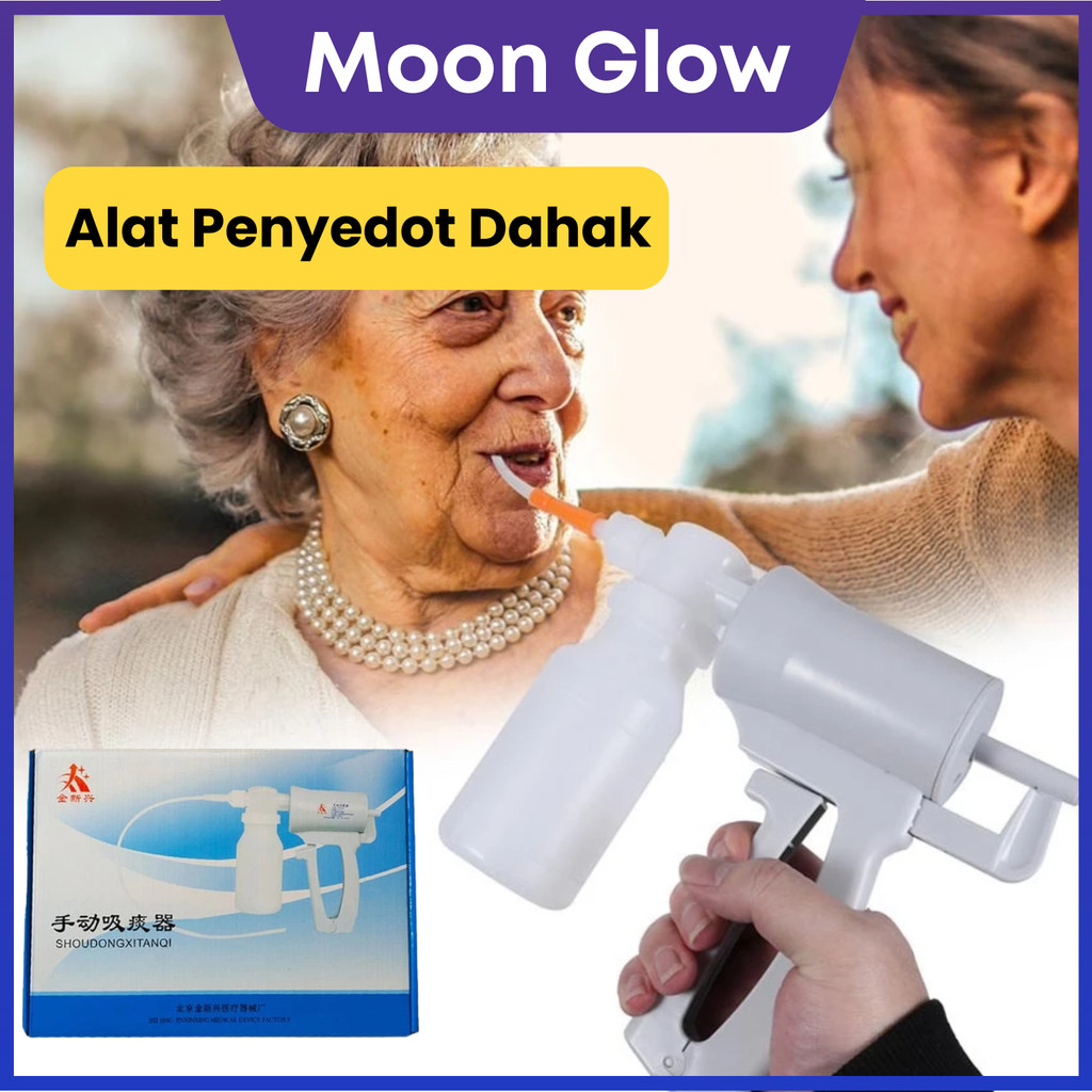 Moon Glow [ GARANSI 1 TAHUN ]  Suction pump manual hand alat suction penyedot dahak manual aspirator