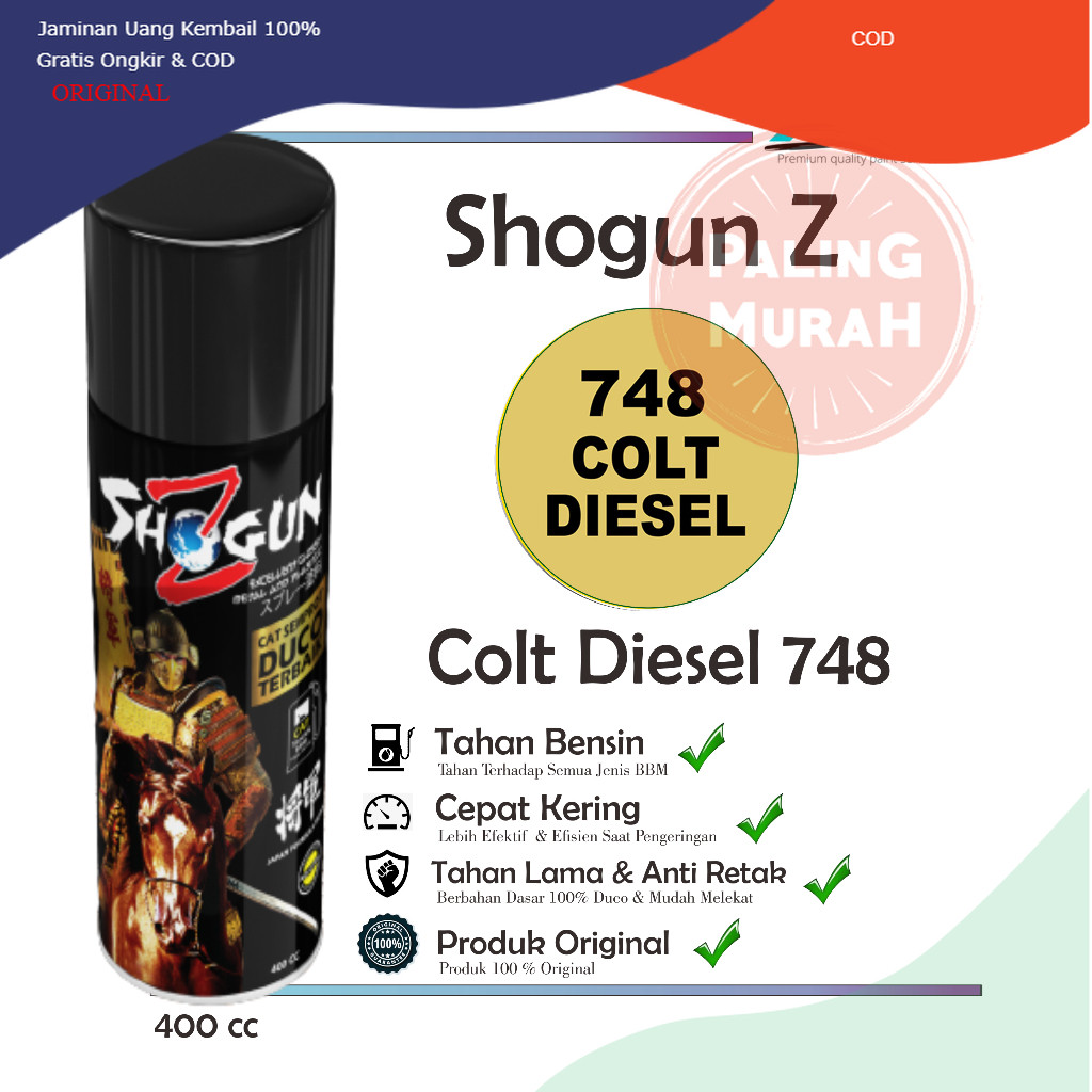 Cat Semprot Spray Paint Cat Semprot Premium - Pilok Pilox Colt Diesel 748 Shogun Z Premium - Pylok K