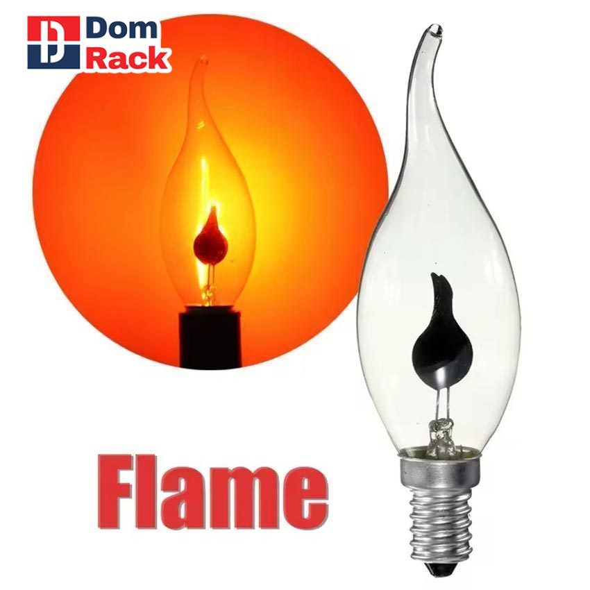 DOM RACK Bohlam Lampu LED Api Candle Flicker Flame Fire 3 Watt Lilin Candle Light E27 E14 Orange Lam