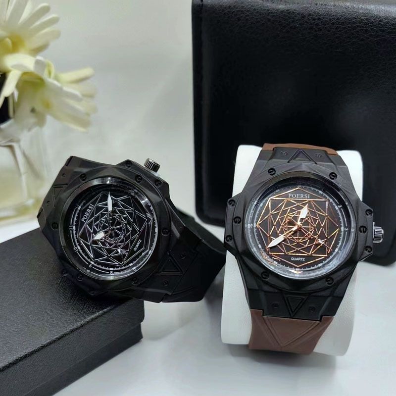 Men's Wristwatch Skeleton Watch Trendy Quartz Watch