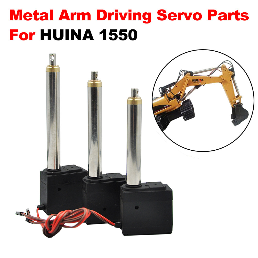Y Upgrade Metal Arm Driving Servo Parts For HUINA 1550 RC Crawler Car 15 2.4G RC Metal Excavator Met