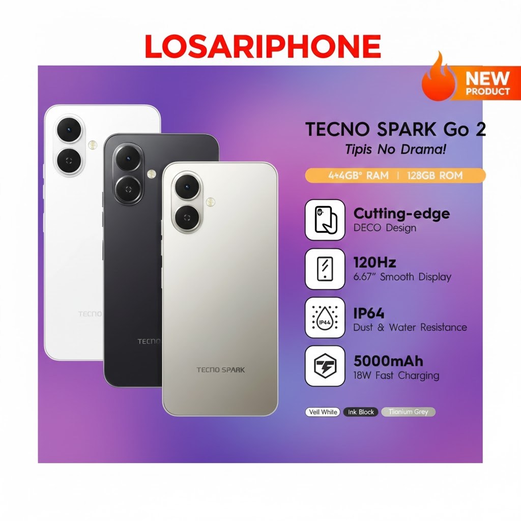 LOSARI PHONE- TECNO SPARK GO 2 4/128 4/64