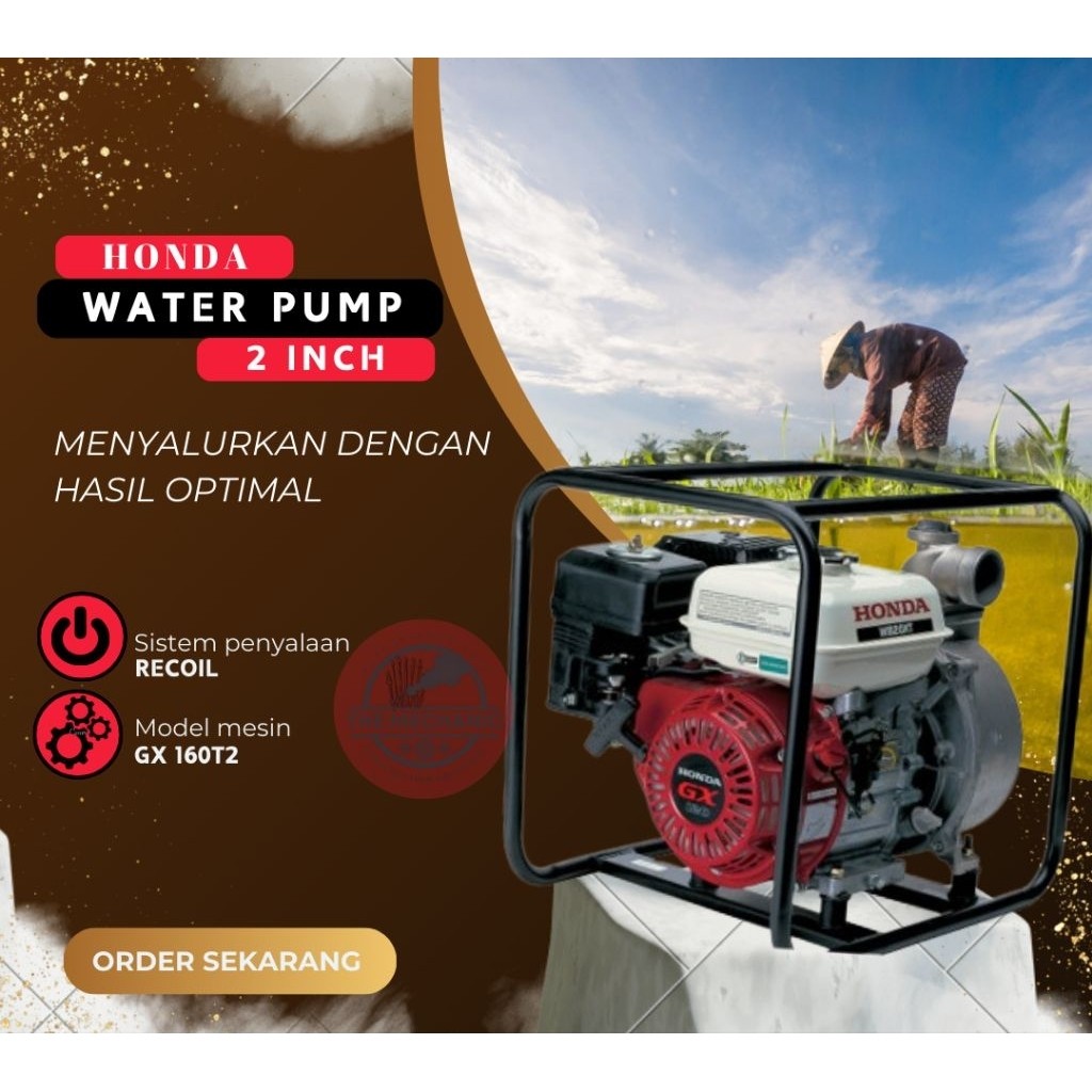 Mesin Pompa Alkon 2 inch WB20XT GX160 WATERPUMP ALKON IRIGASI WATER PUMP MESIN POMPA AIR/ALKON Honda