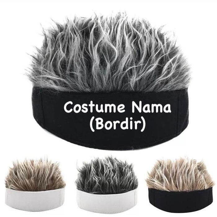 Ready Wig Topi Rambut Pria Dewasa dan Anak-Anak Cosplay Anime Kekinian Terbaru Ter  / Topi Gojo Sato