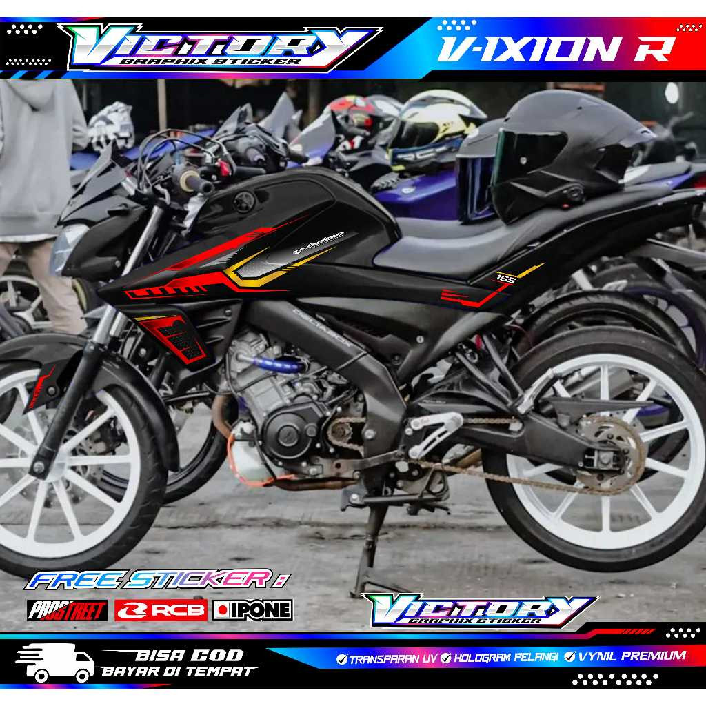 Striping Variasi Motor Vixion R / Sticker List Motor Vixion R