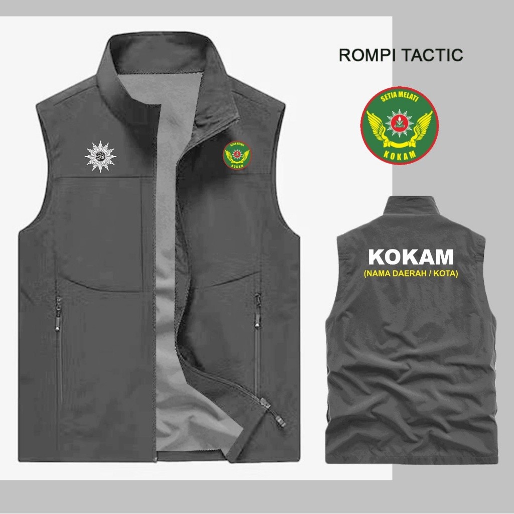 ROMPI TACTIC  ROMPI KOKAM MUHAMMADIYAH / TACTIC SABLON KOKAM MUHAMMADIYAH BAHAN TASLAN / JAKET TACTI