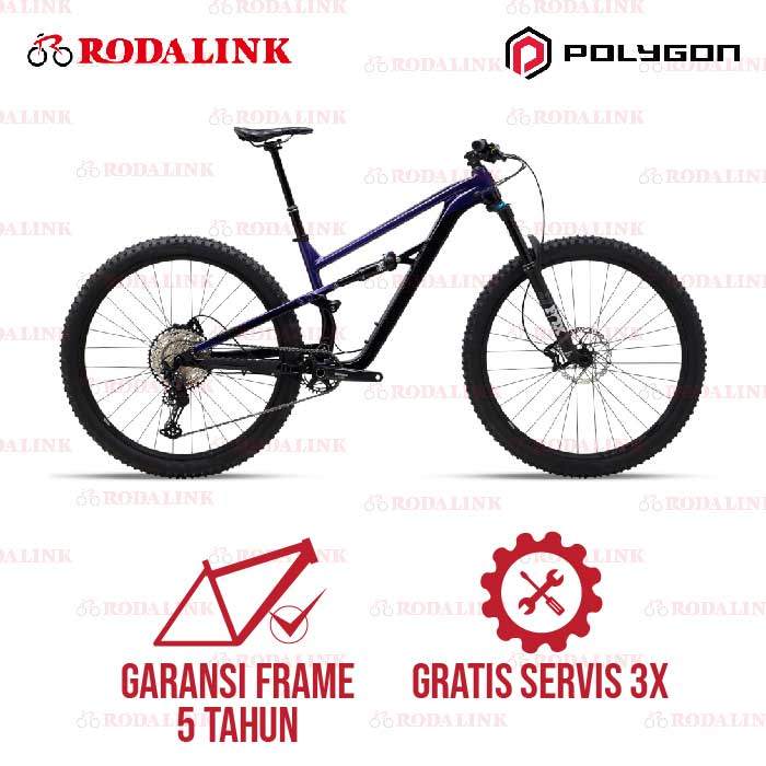 Polygon Sepeda Gunung Siskiu T8 – Full Suspension MTB, Siap Offroad & Trail