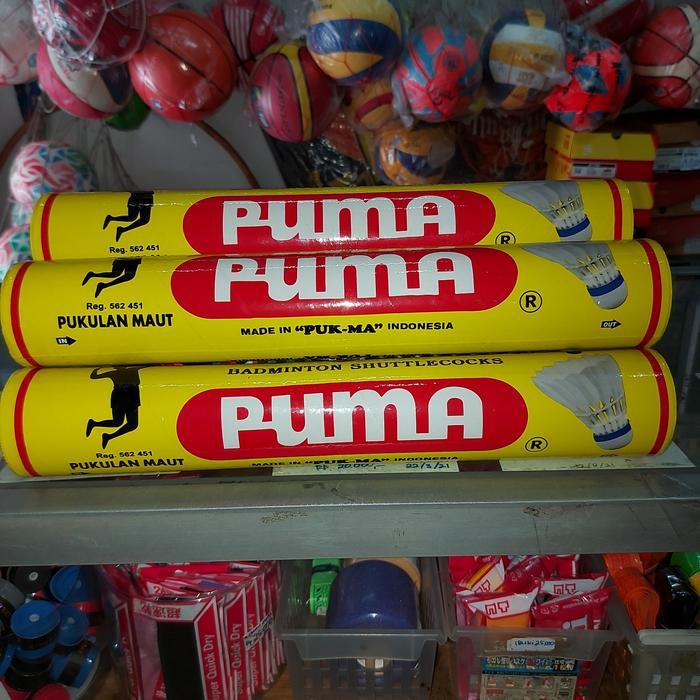 puma kuning shuttlecock
