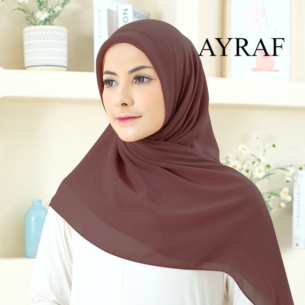 Hijab Paris Premium Almahira Warna Soft Mudah Dibentuk Daily/Hijab Segiempat Paris Premium Almahira 