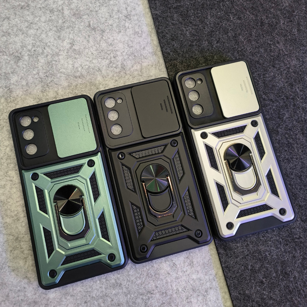 Samsung S20FE - S20 FE - SGFlip Army Ring Rugged Flip Lens Armor Case