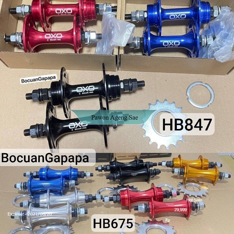 Hub Doltrap OXO sepeda FIXIE FIXED GEAR single 1 speed  20/24 32 36 hole Doltrap COG 17T Bearings