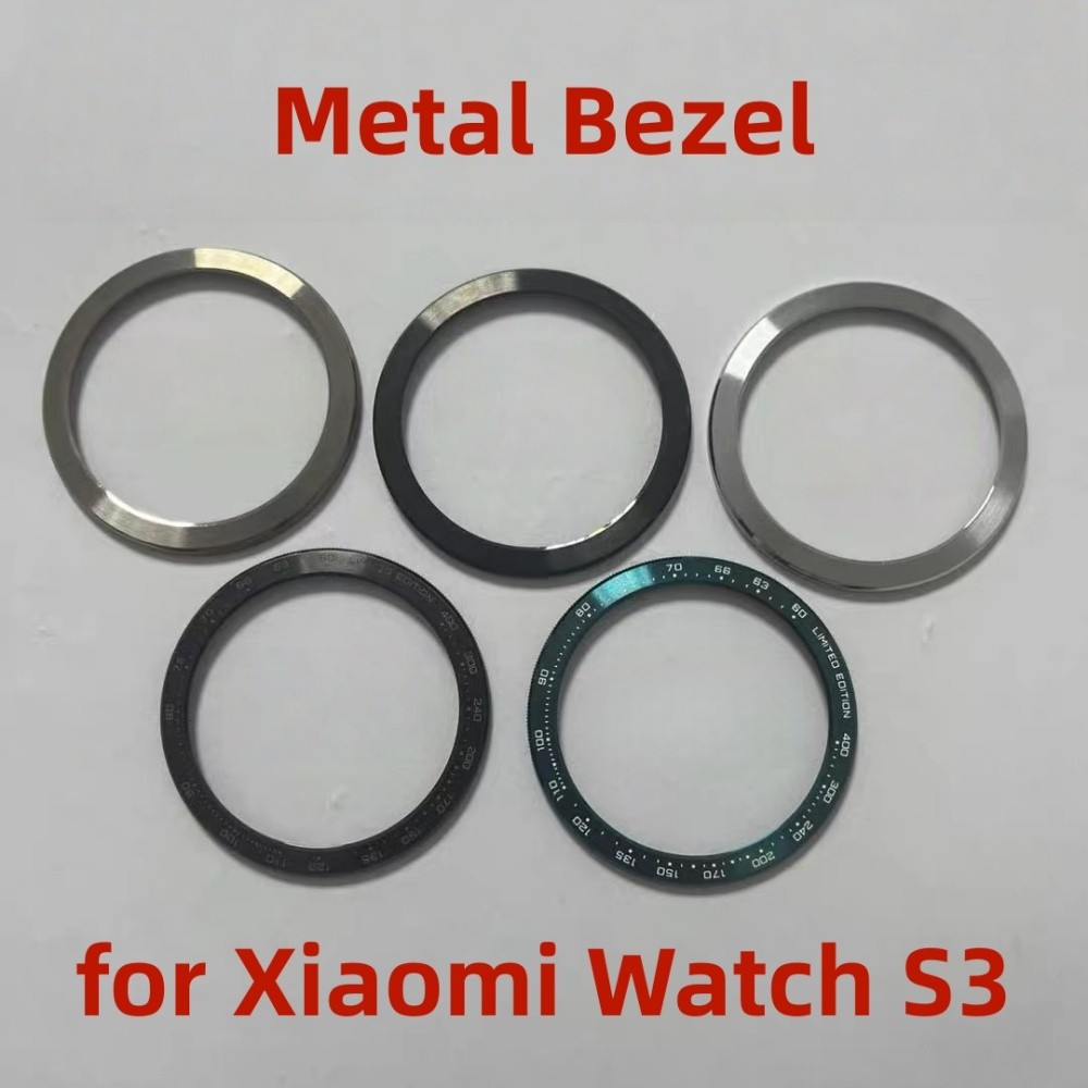 Bezel Wat for Xiaomi Wat S3 Bezel Metal Stainless Steel Bezel Case Rotating Bezel Protective Case Be