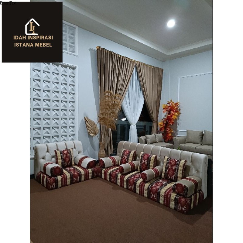 SOFA ARAB MISNAD LESEHAN  PREMIUM FREE BANTAL (CIMINDI MEUBEL)