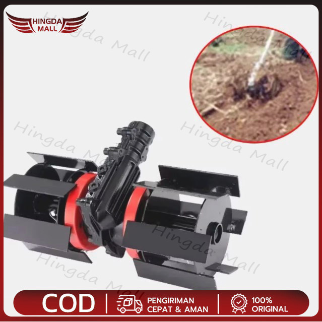 Alat Penggembur Tanah Mini Tiller Head Weeder Cakar Penyiang Gulma Mesin Potong Rumput Penyiang Gulm
