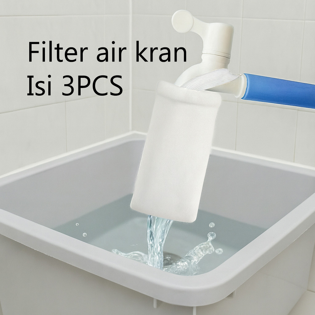 Filter Air Kran Busa Kantung Saringan Kran Serbaguna - Penjernih Air Anti Lumut & Kotoran
