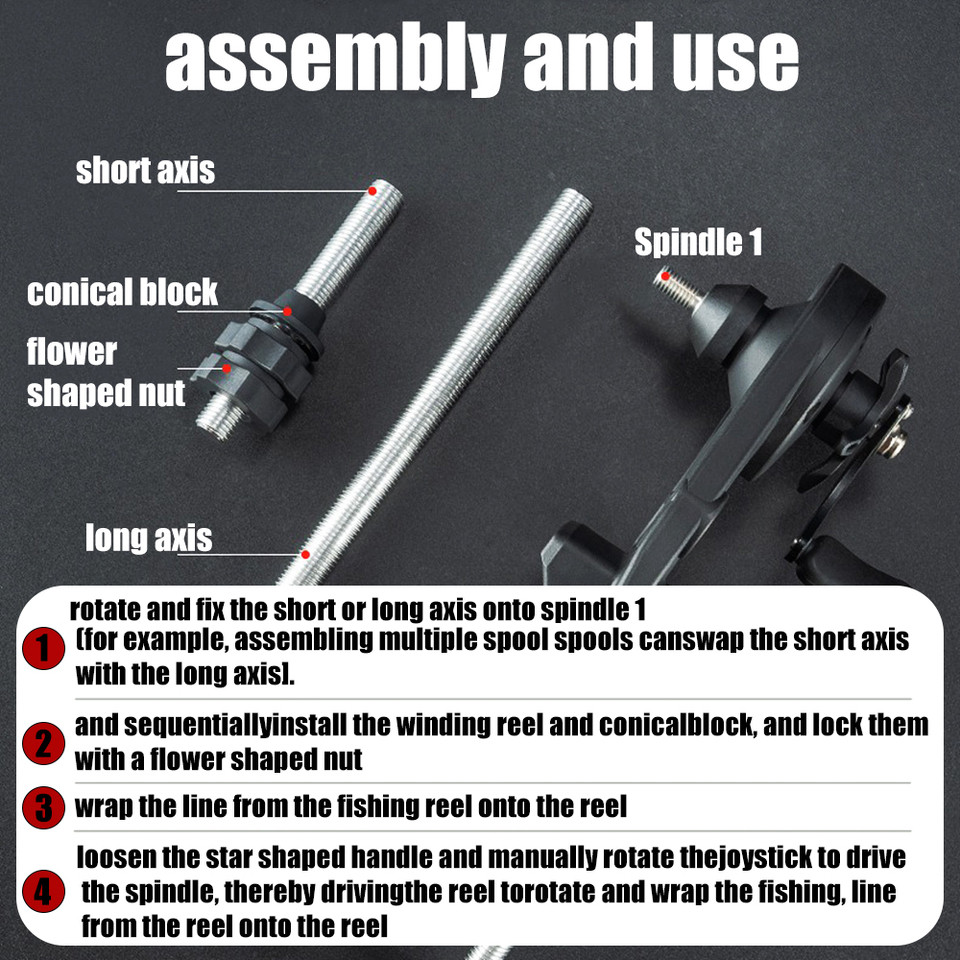 Portable Lightweight Fishing Line Winder Spooler Antirust Sturdy Line Winder fishing accessories fis