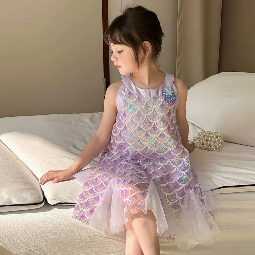 Mirabel Mermaid Dress | Dress Anak Peremuan | Terusan Anak Perempuan | Baju Mermaid Anak Perempuan |