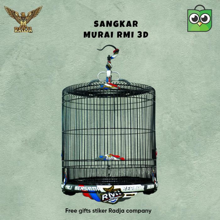 PROMO 12.12 SANGKAR MURAI BATU RMI 3D RADJA COMPANY TERBARU SANGKAR BURUNG MURA