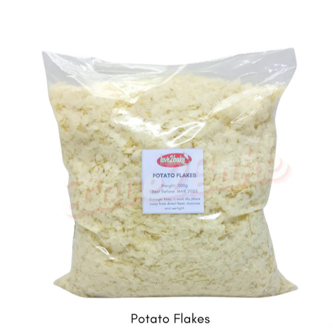 POTATO FLAKES POWDER 1 KG / Mashed Potato / Potato Flakes Halus 1 KG / Tepung Kentang Long Potato