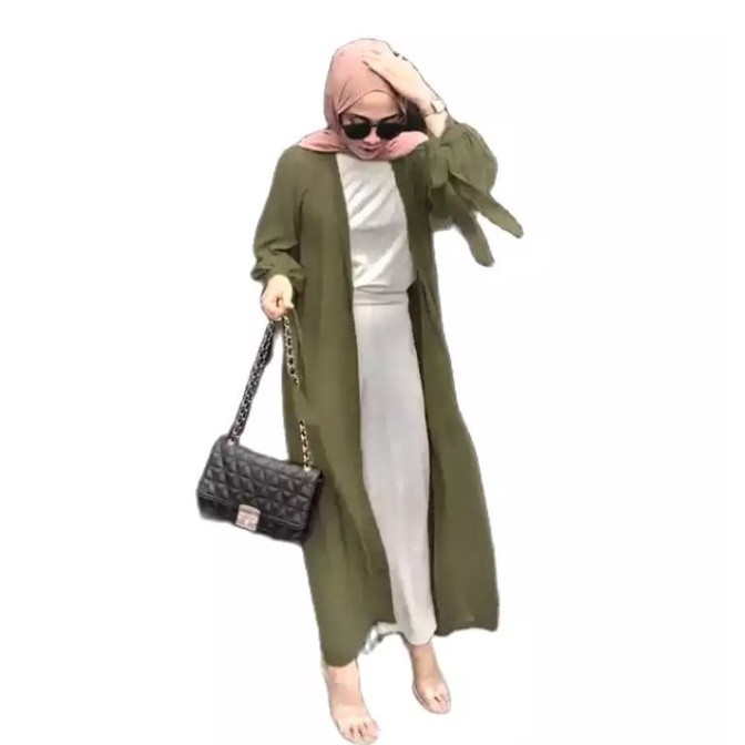 NSRA-Outer Panjang Lengan Pita 6 ukuran m l xl xxl  3xl 4xl / mahira outer / outer wanita / cardigan