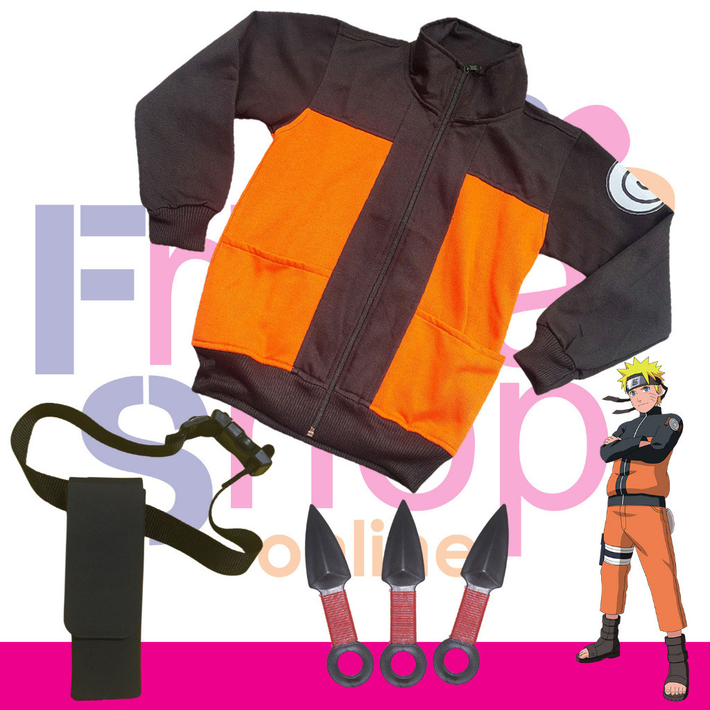 PAKET KOSTUM ANAK NARUTO SHIPPUDEN MLBB