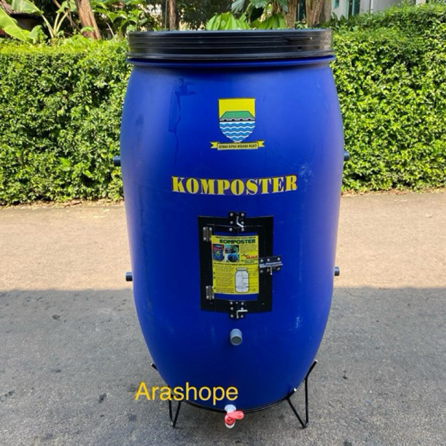 Tong komposter 60,120,160,200 liter FREE Kaki /sampah organik/pupuk/tong plastik HDPE