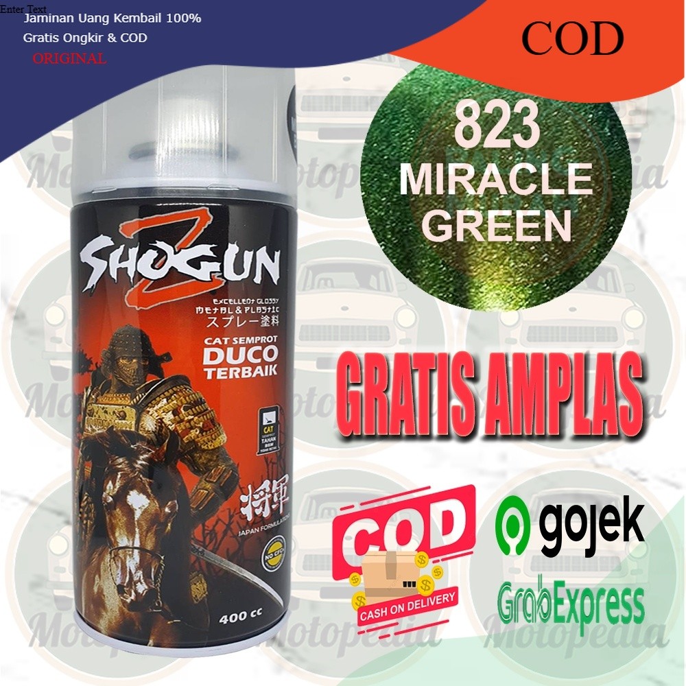Cat Semprot Jepang Cat Semprot Pilok Pilox Pylox Shogun Z Miracle Green Hijau Emas Bunglon 823