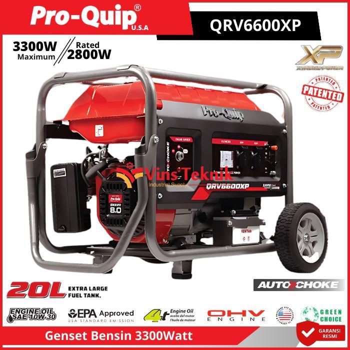 ProQuip QRV6600XP QRV 6600 Mesin Genset Listrik Genset Bensin Generator Genset 3300 Watt QRV6600