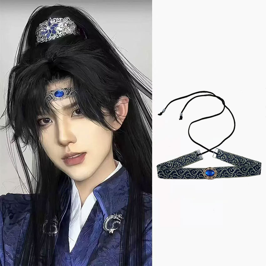 Hanfu Headwear Pria Ancient Style Headband , Kostum Hanfu Headband