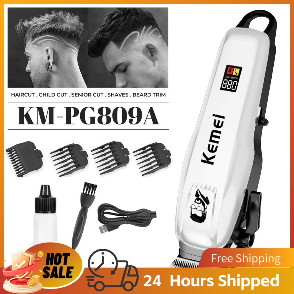 COD Kemei KM 809A / KM PG809A Alat Mesin Cukur Rambut Kumis Jenggot Brewok Sistem